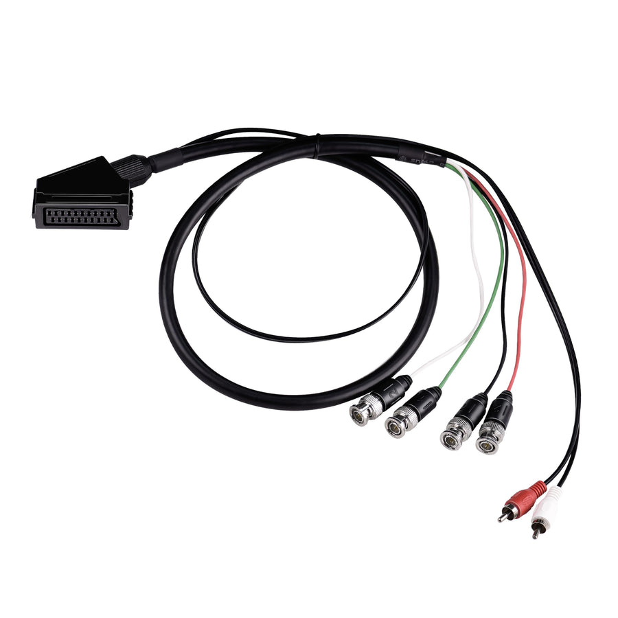 XTPTFABS Euro SCART to RGB BNC and RCA Adapter Cable