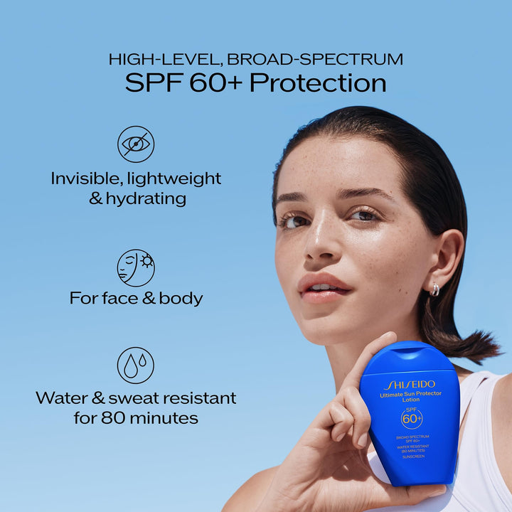 Shiseido Ultimate Sun Protector Lotion, SPF 60+, 50 ml