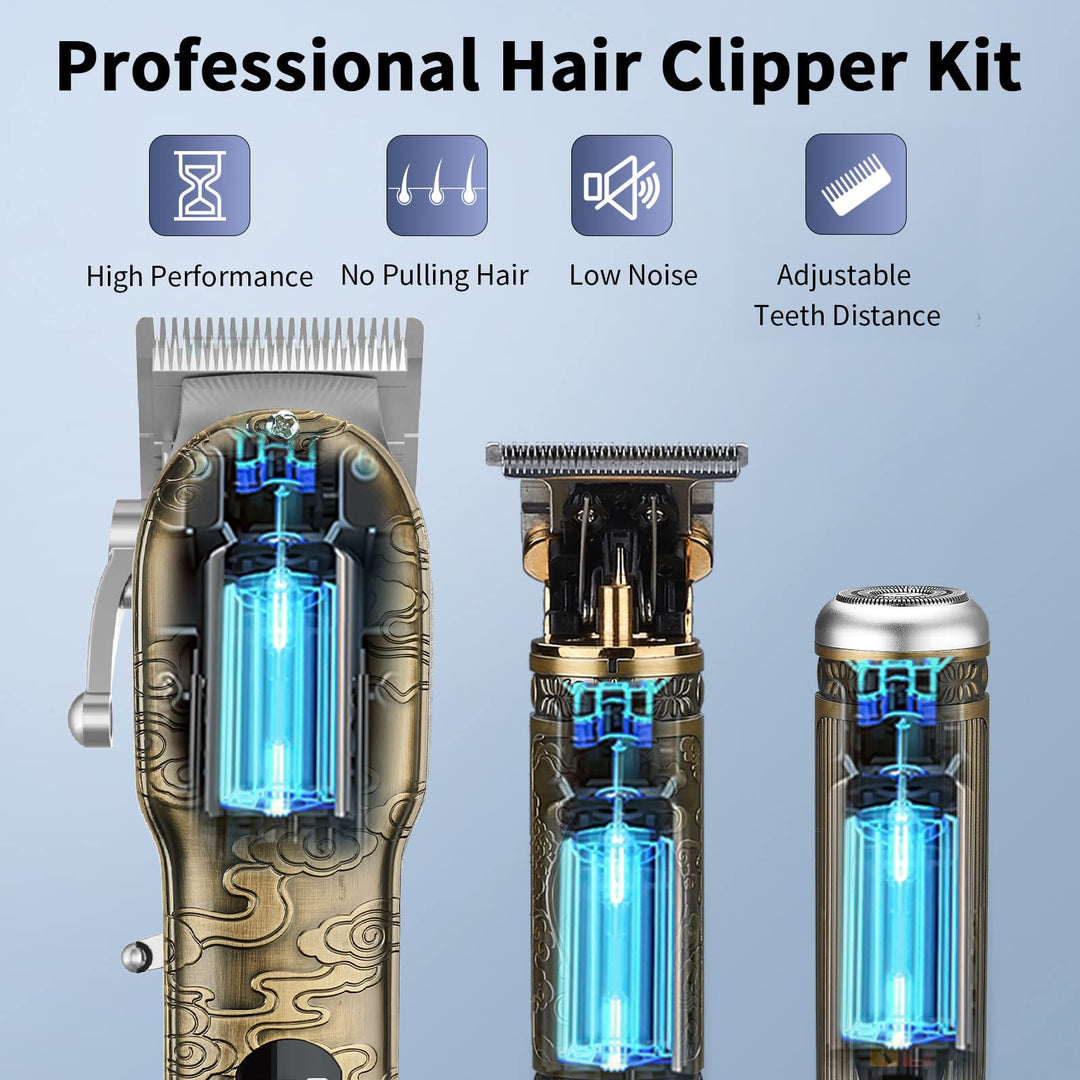 Dumite Hair Clippers and Trimmer Set, Gold