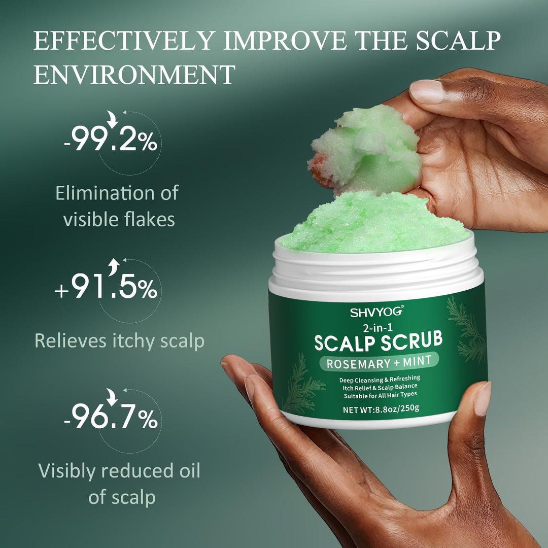 SHVYOG Scalp Scrub, Anti-Dandruff Rosemary Exfoliator