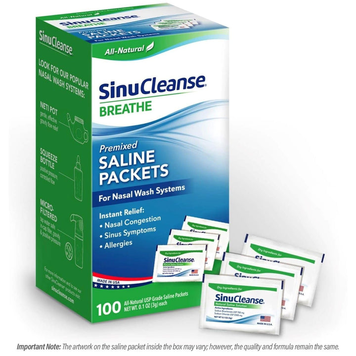 SinuCleanse Saline Packets, 100 Count