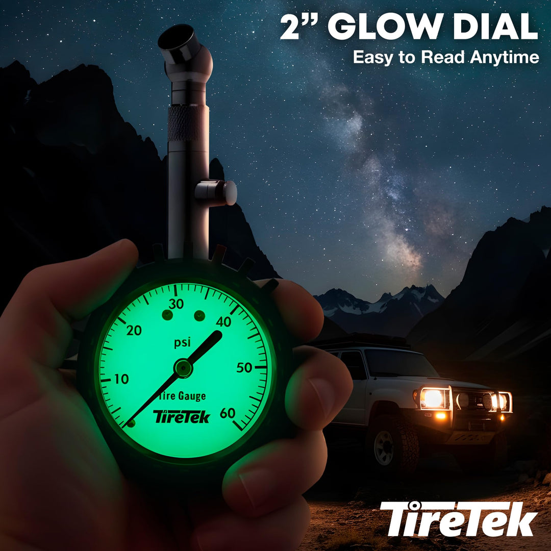 TIRETEK Tire Pressure Gauge, 60 PSI