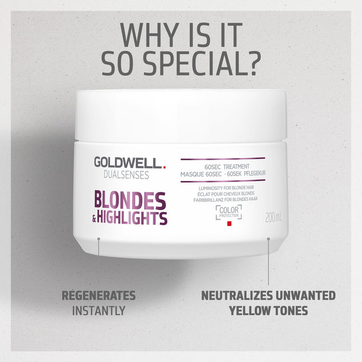 Goldwell Dualsenses Blondes And Highlights 60 Sec Treatment, 6.7 fl oz