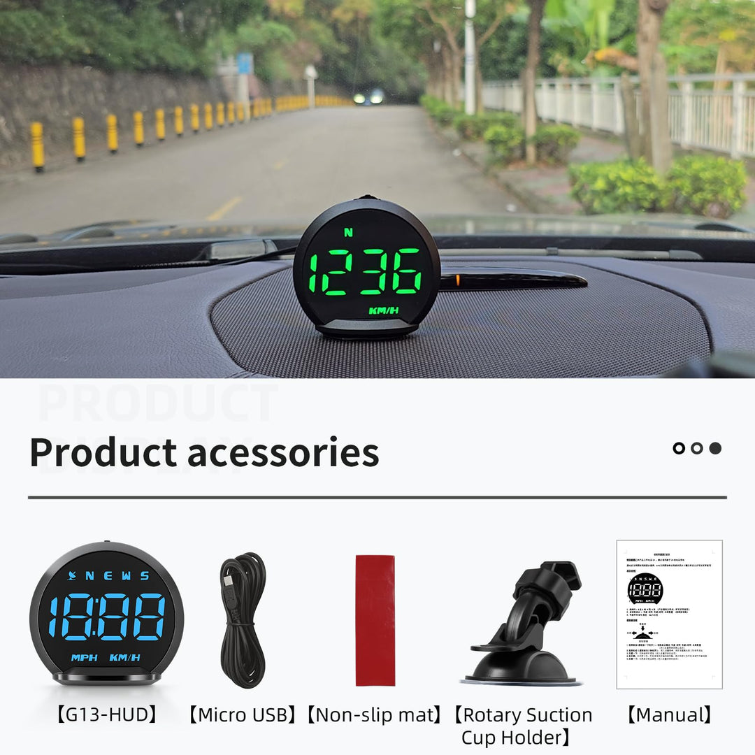 ACECAR Digital GPS Speedometer HUD