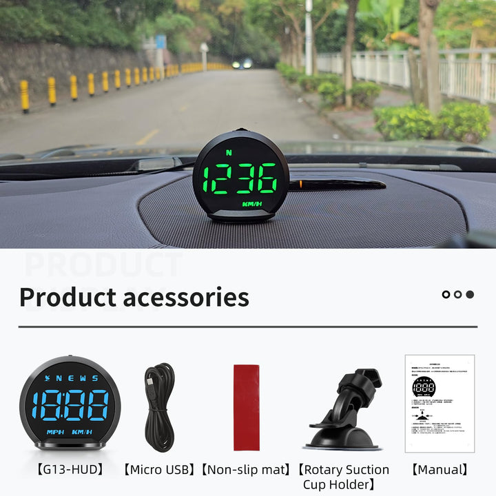 ACECAR Digital GPS Speedometer HUD