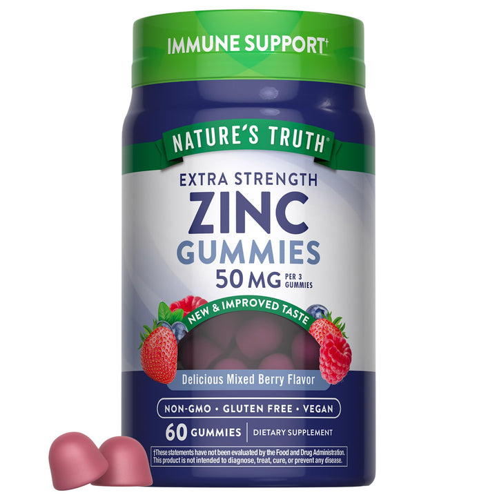 Nature's Truth Zinc Gummies, 50 mg, 60 Count