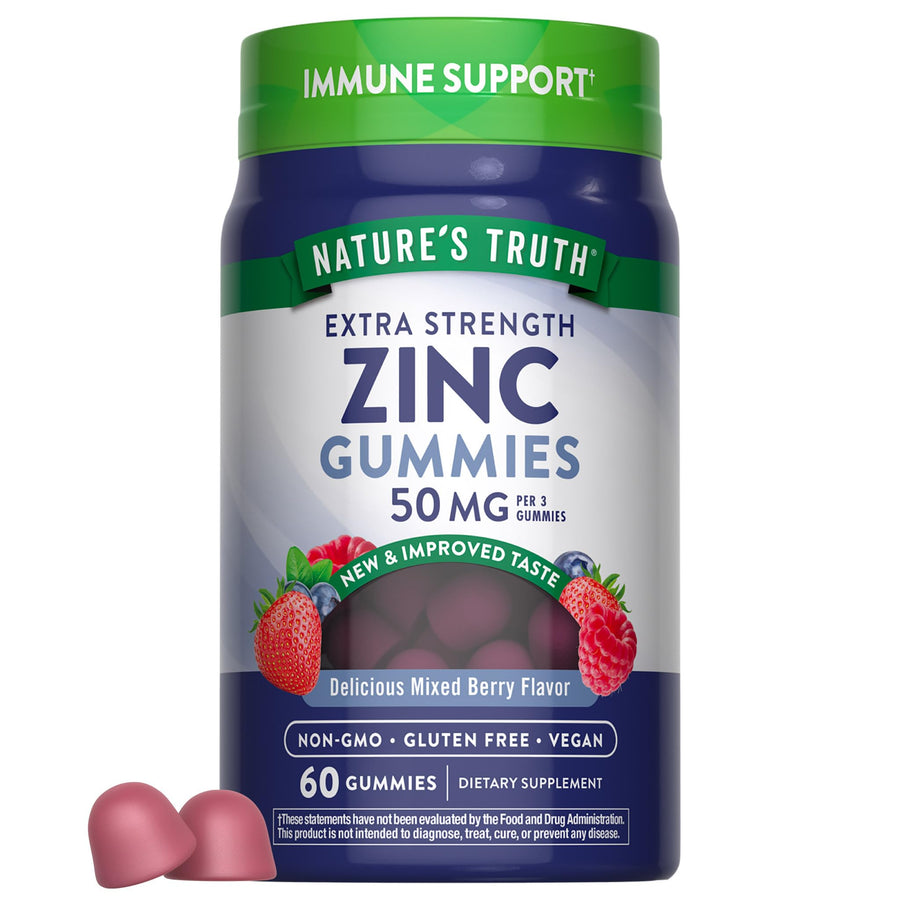 Nature's Truth Zinc Gummies, 50 mg, 60 Count