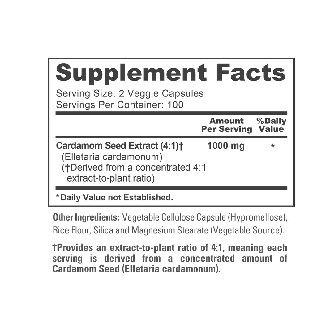 NusaPure Cardamom Extract, 4000 mg, 200 Count
