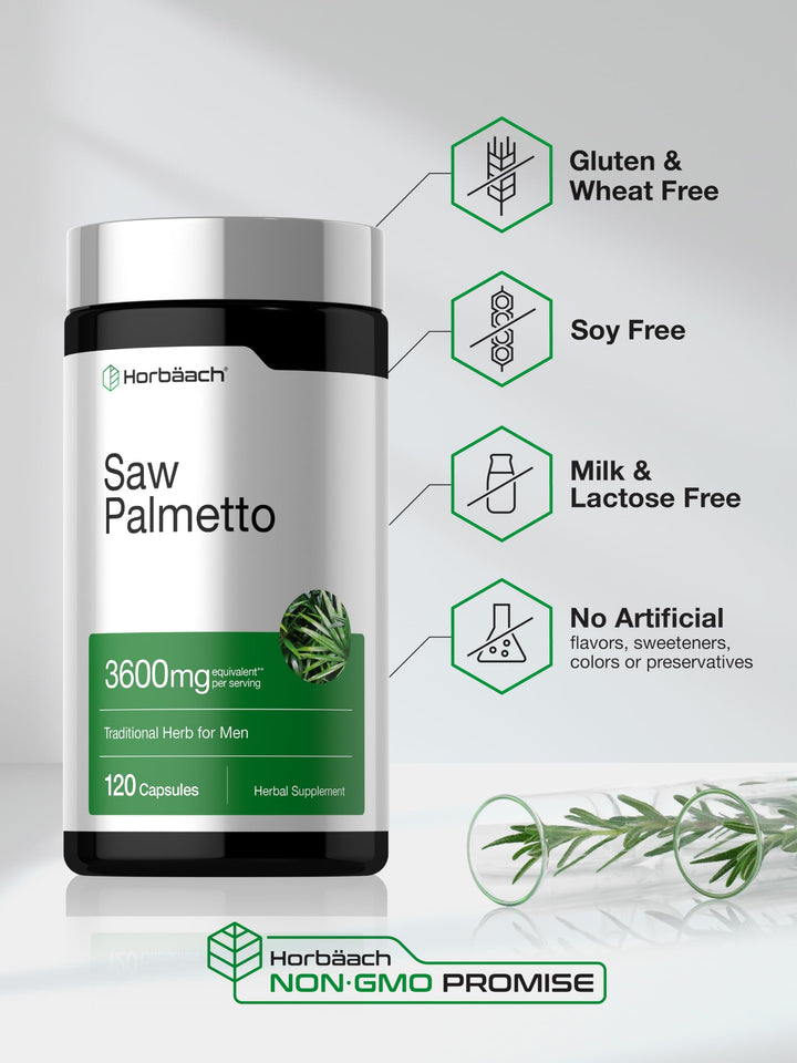 Horbäach Saw Palmetto Extract, 120 Count