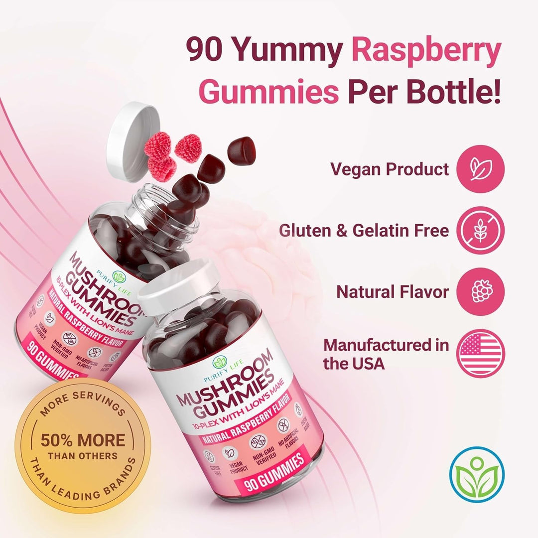 Purify Life Mushroom Complex Gummies, 90 Count