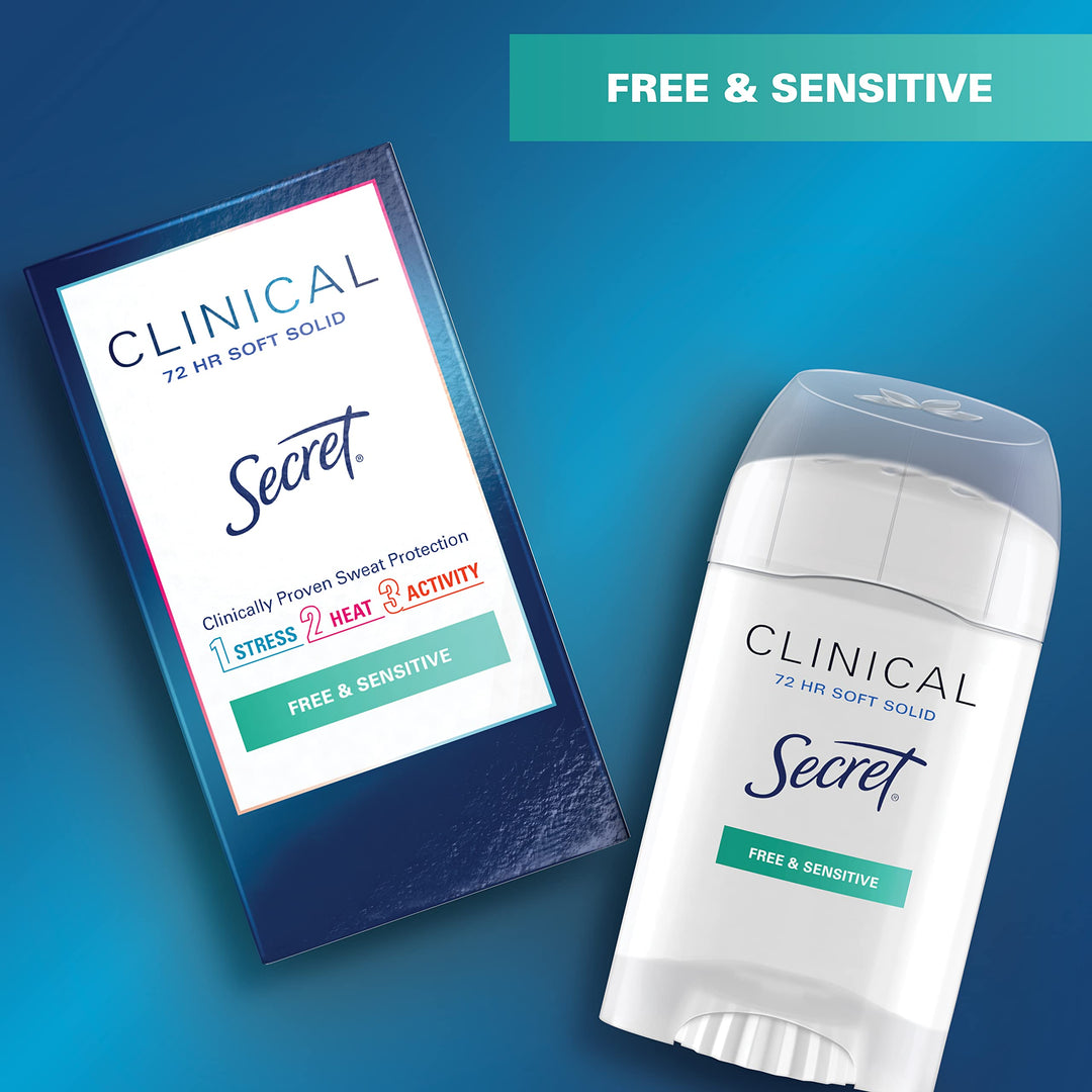 Secret Clinical Strength Antiperspirant And Deodorant, Sensitive Unscented, 1.6 oz