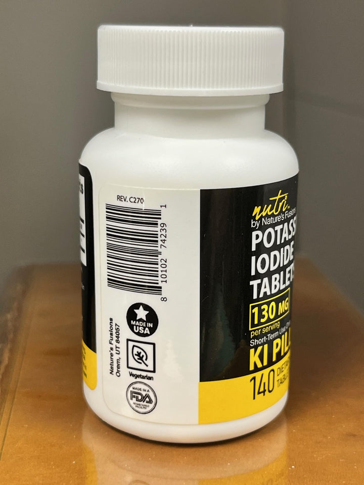 Nature's Fusions Potassium Iodide Tablets, 130 mg, 140 Count