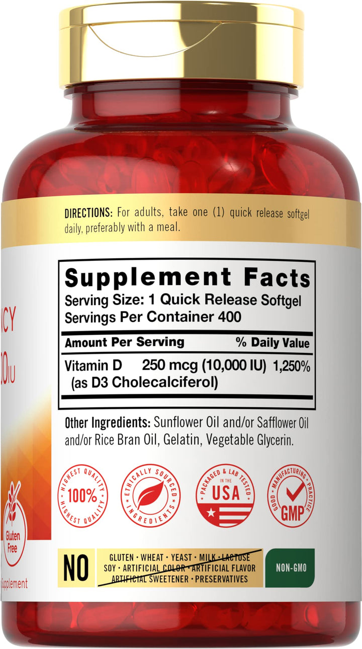 Carlyle Vitamin D, 10000 IU, 400 Count