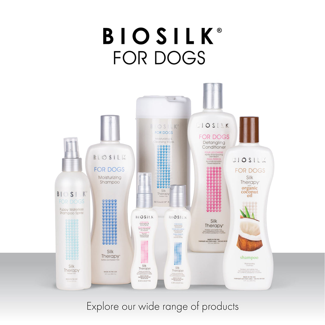Biosilk Dog 2-in-1 De-Shedding Blade and Massage Brush