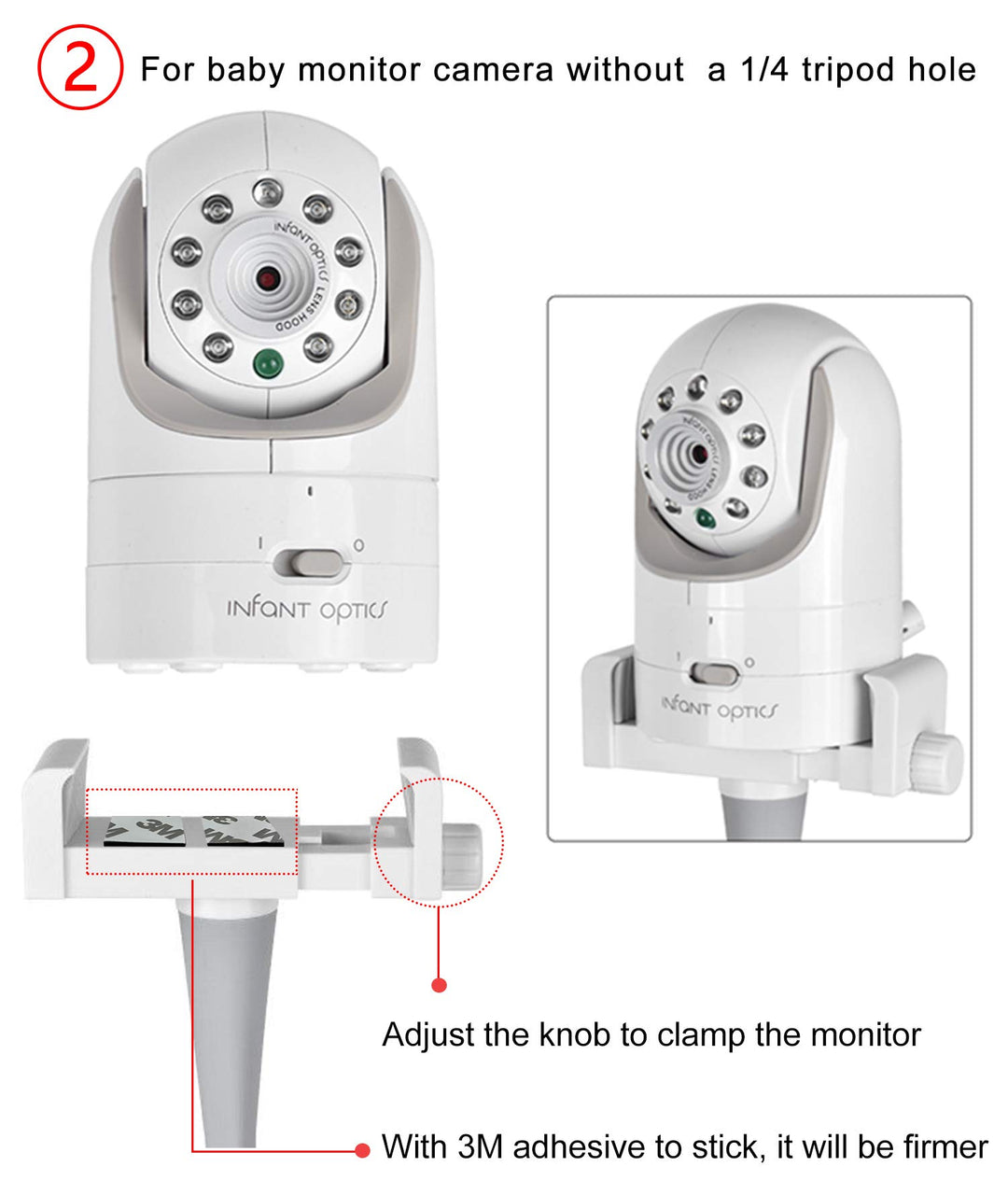 iTODOS Baby Monitor Mount Camera Shelf, Universal