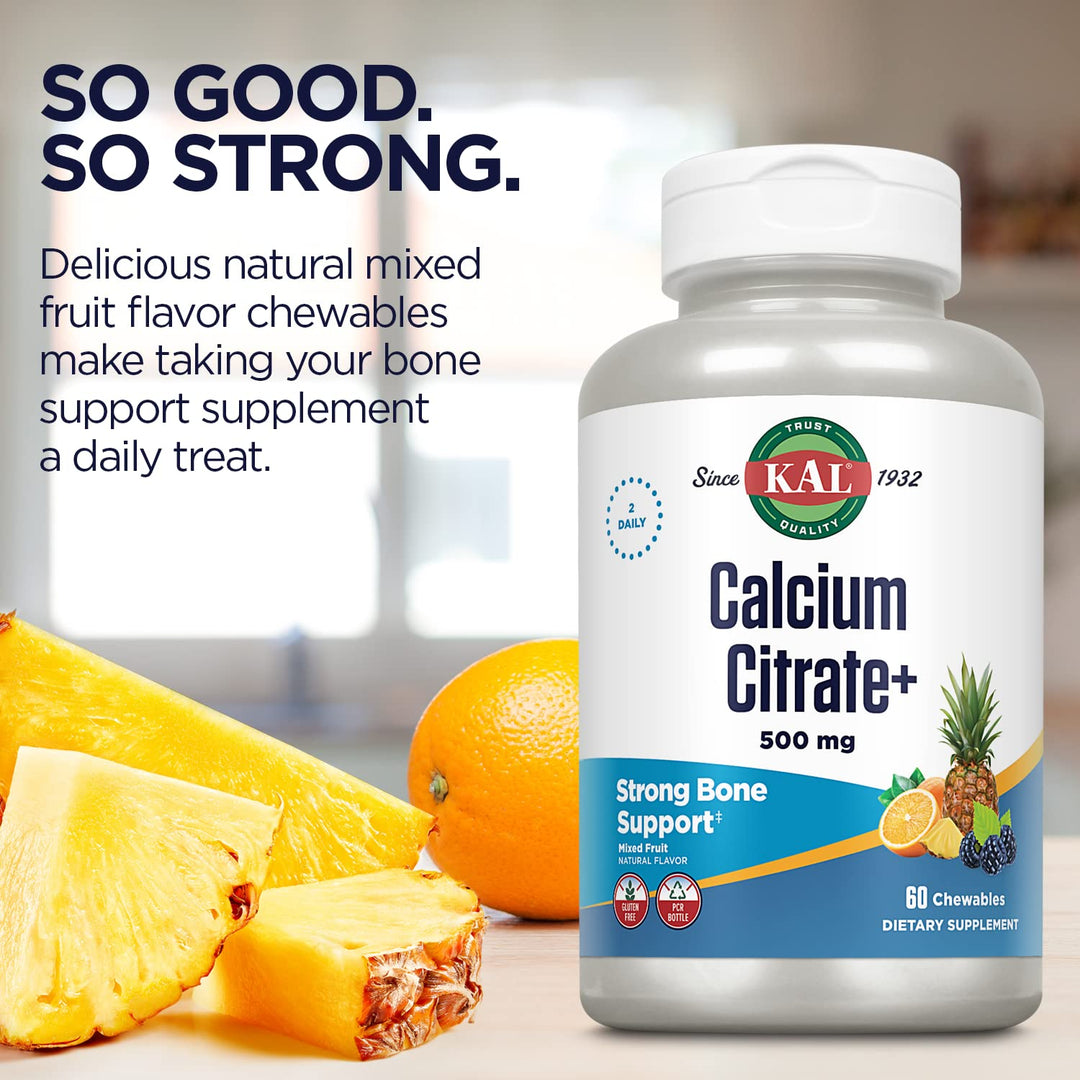 KAL Calcium Citrate Chewable, 60 Count