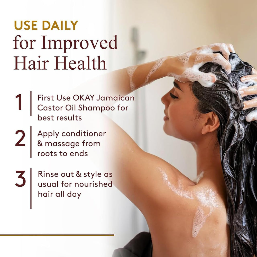 Okay Black Jamaican Castor Oil Conditioner, 12 oz