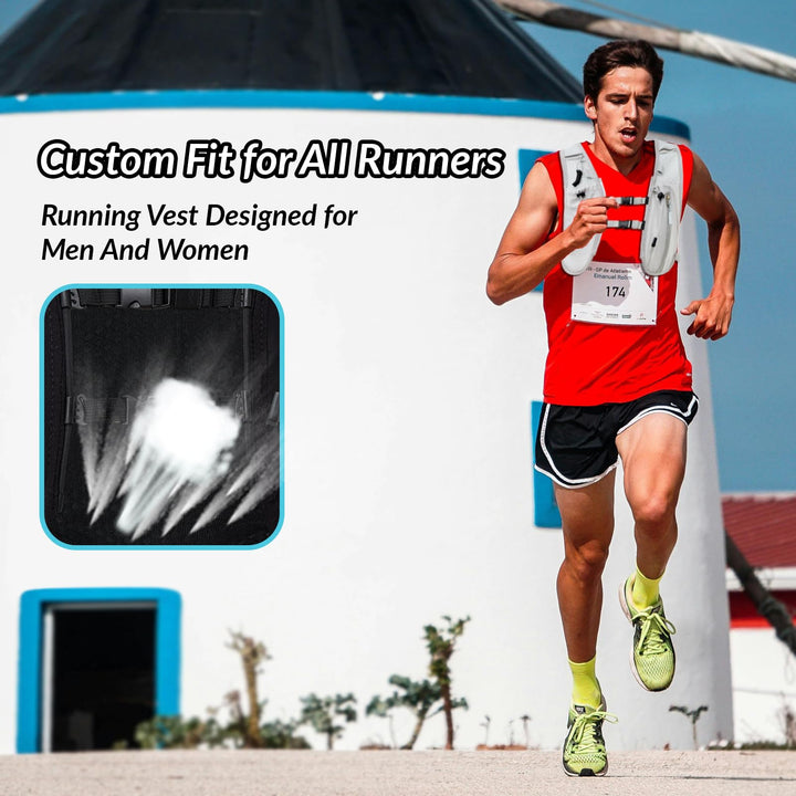 Runlight Running Vest, Black, One Size