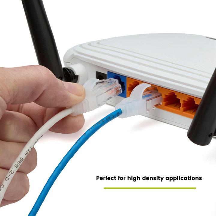TRUE CABLE Cat6 U/UTP Patch Cable, White, 25 ft