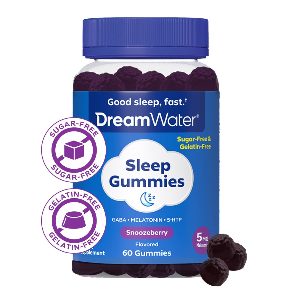 Dream Water Sleep Gummies, Snoozeberry, 60 Count