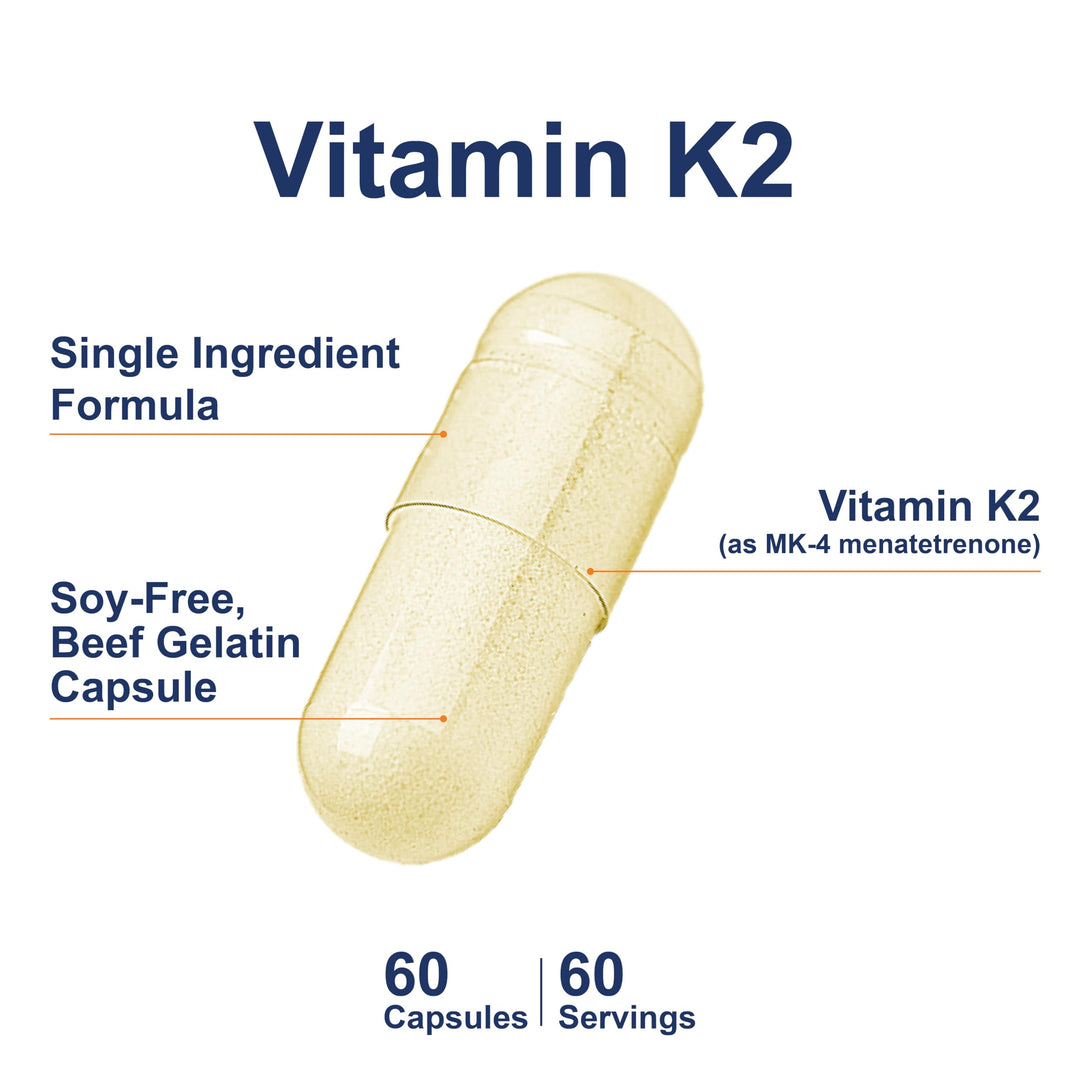 Carlson Vitamin K2 MK-4 Menatetrenone, Soy-Free, 60 Count