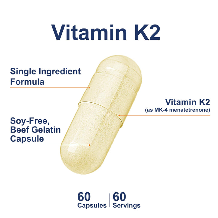 Carlson Vitamin K2 MK-4 Menatetrenone, Soy-Free, 60 Count