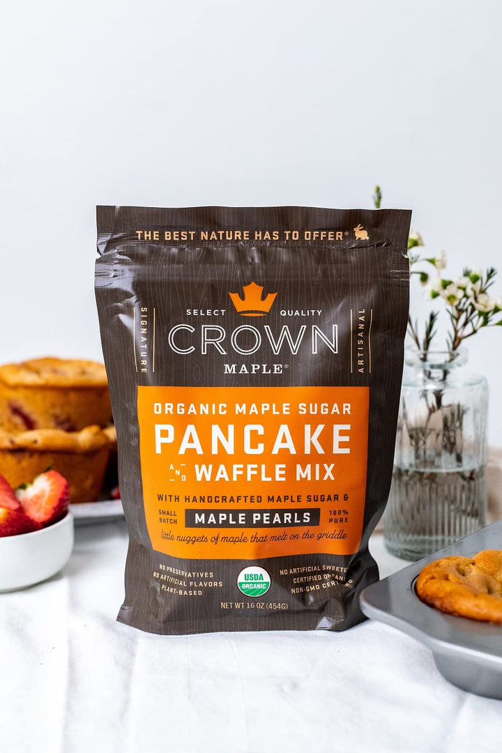 Crown Maple Pancake And Waffle Mix, Organic, 16 oz