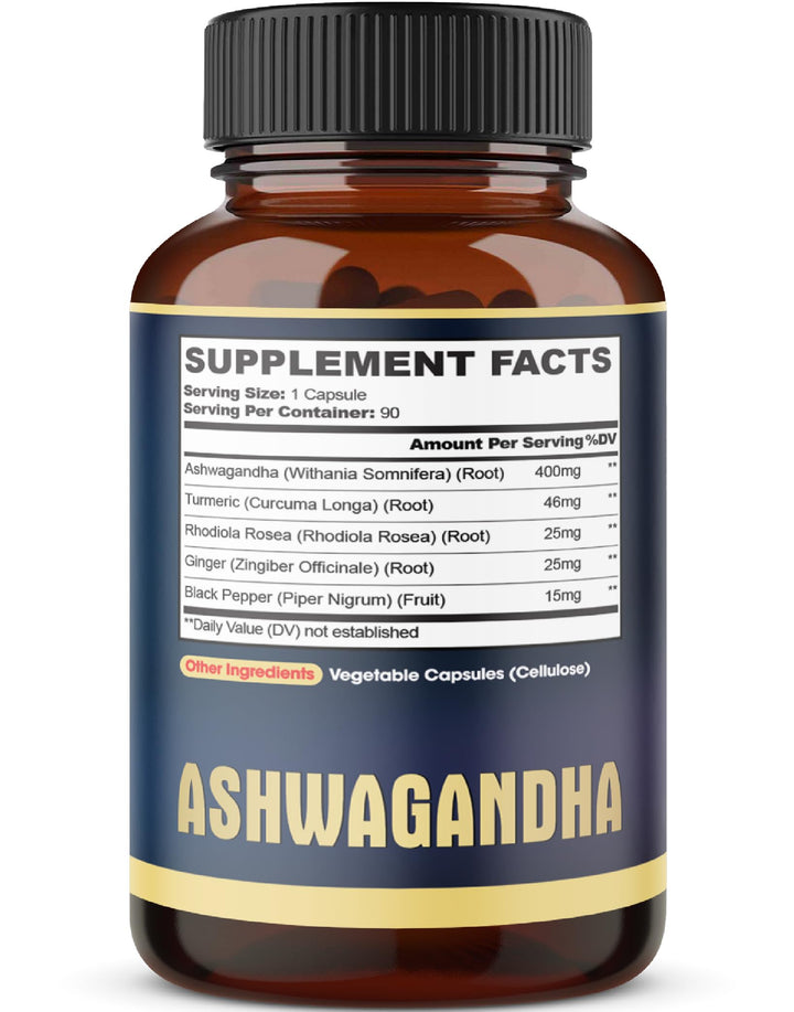 agobi Ashwagandha Extract Capsules, 5200 mg, 90 Count