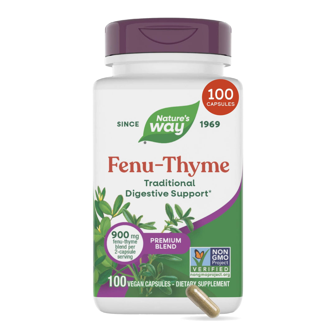 Nature's Way Fenu-Thyme, 450 mg, 100 Count