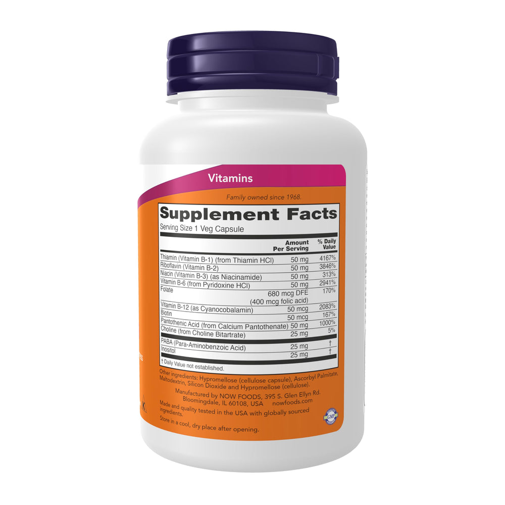 NOW Vitamin B-50 mg, 100 Count