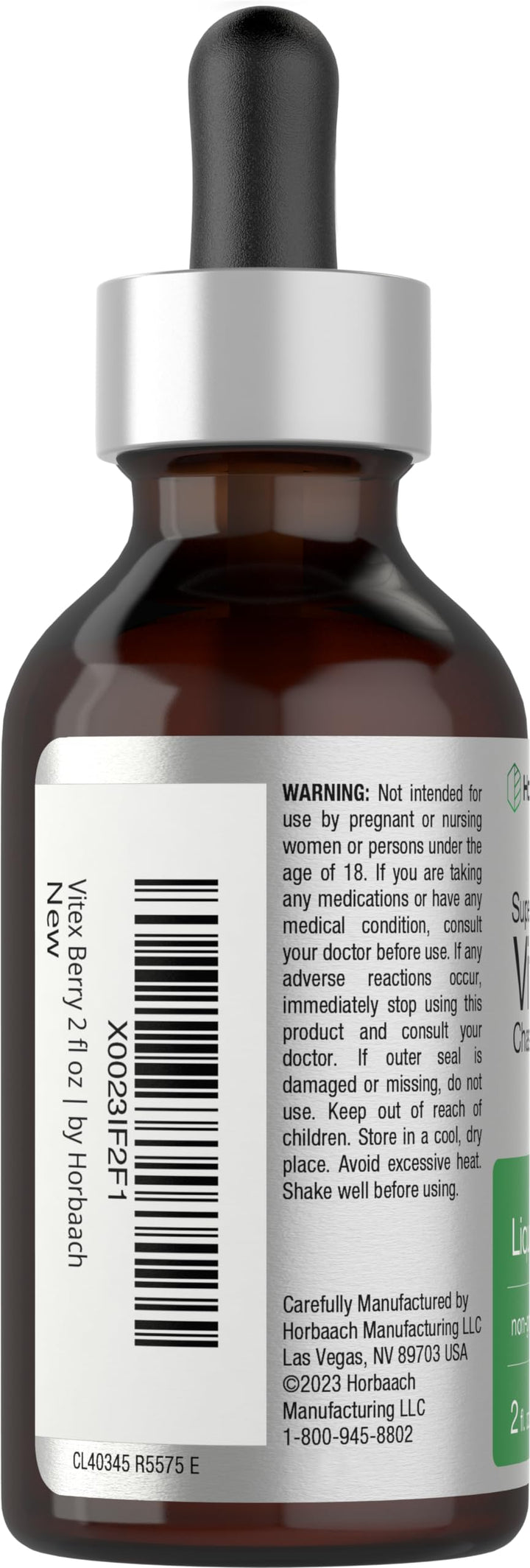 Horbäach Vitex Berry Chasteberry Extract, Alcohol Free, 2 fl oz