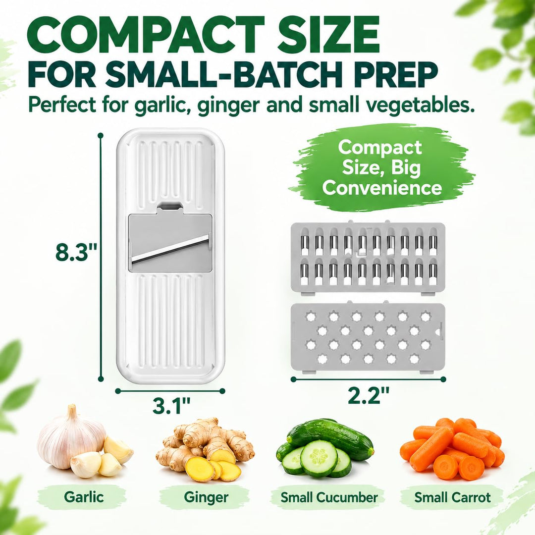 Badelite Mini Garlic Slicer, Multi-Functional Mandoline