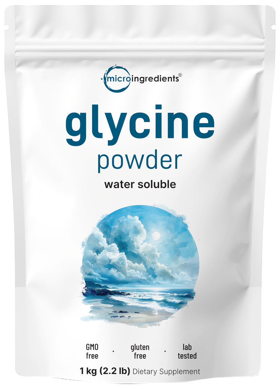 Micro Ingredients Glycine Powder, 1 kg, 1000 mg