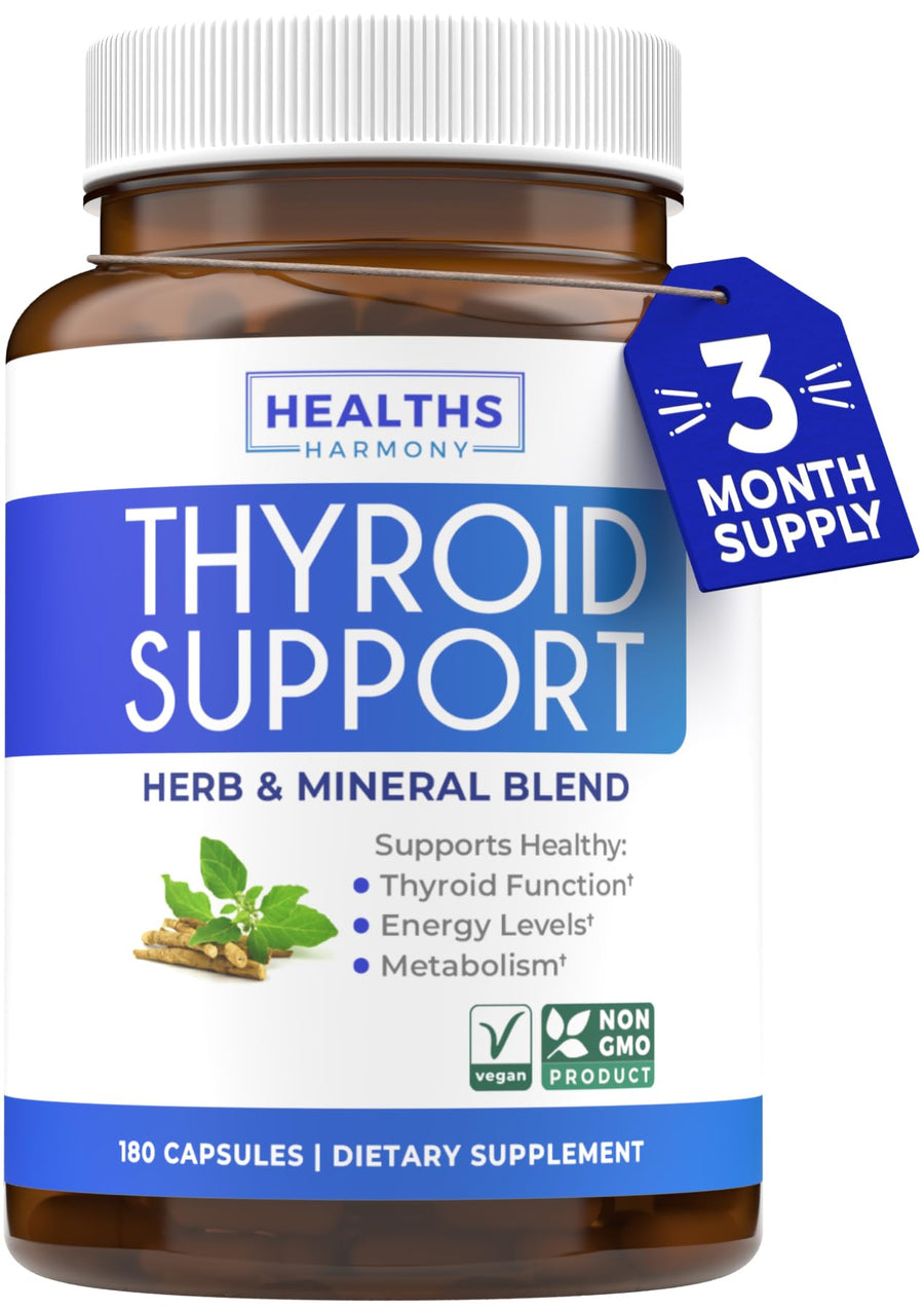 Healths Harmony Thyroid Support With Iodine, 180 Count