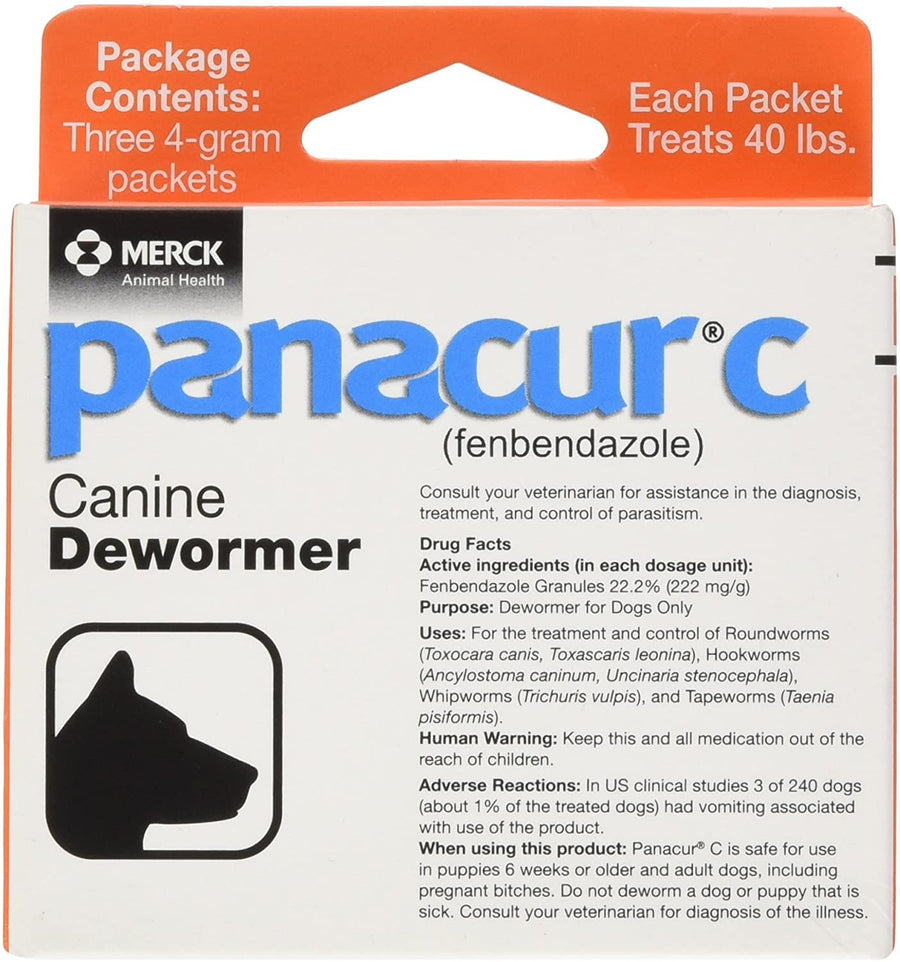 Panacur C Canine Dewormer, 4 g