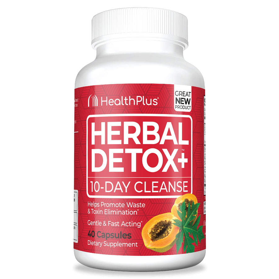 Health Plus Herbal Detox+ Capsules, 40 Count