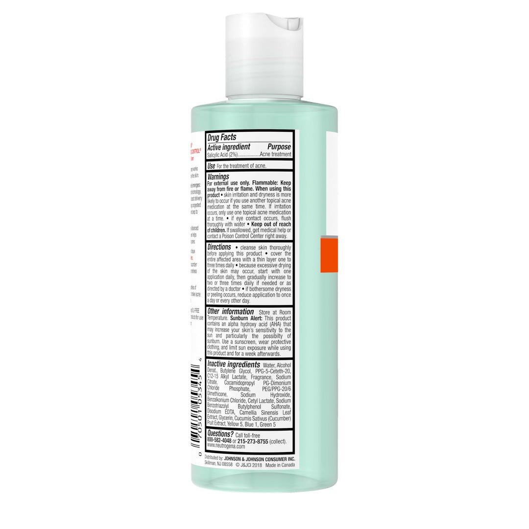 Neutrogena Oil-Free Acne Stress Control Triple-Action Toner, 8 fl oz