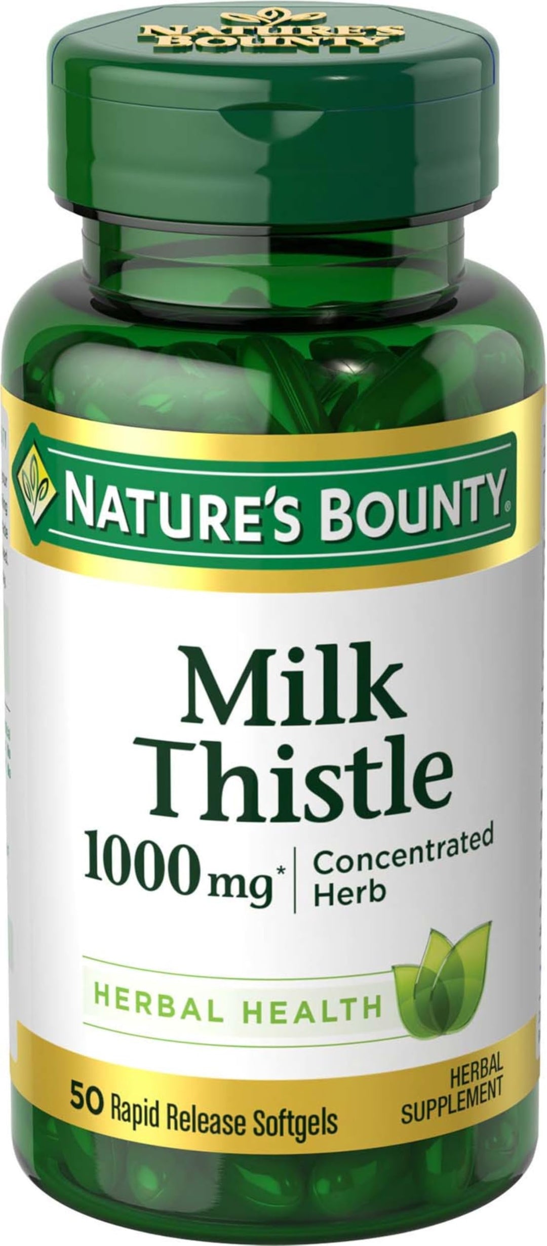 Nature's Bounty Milk Thistle, 1000 mg, 50 Count