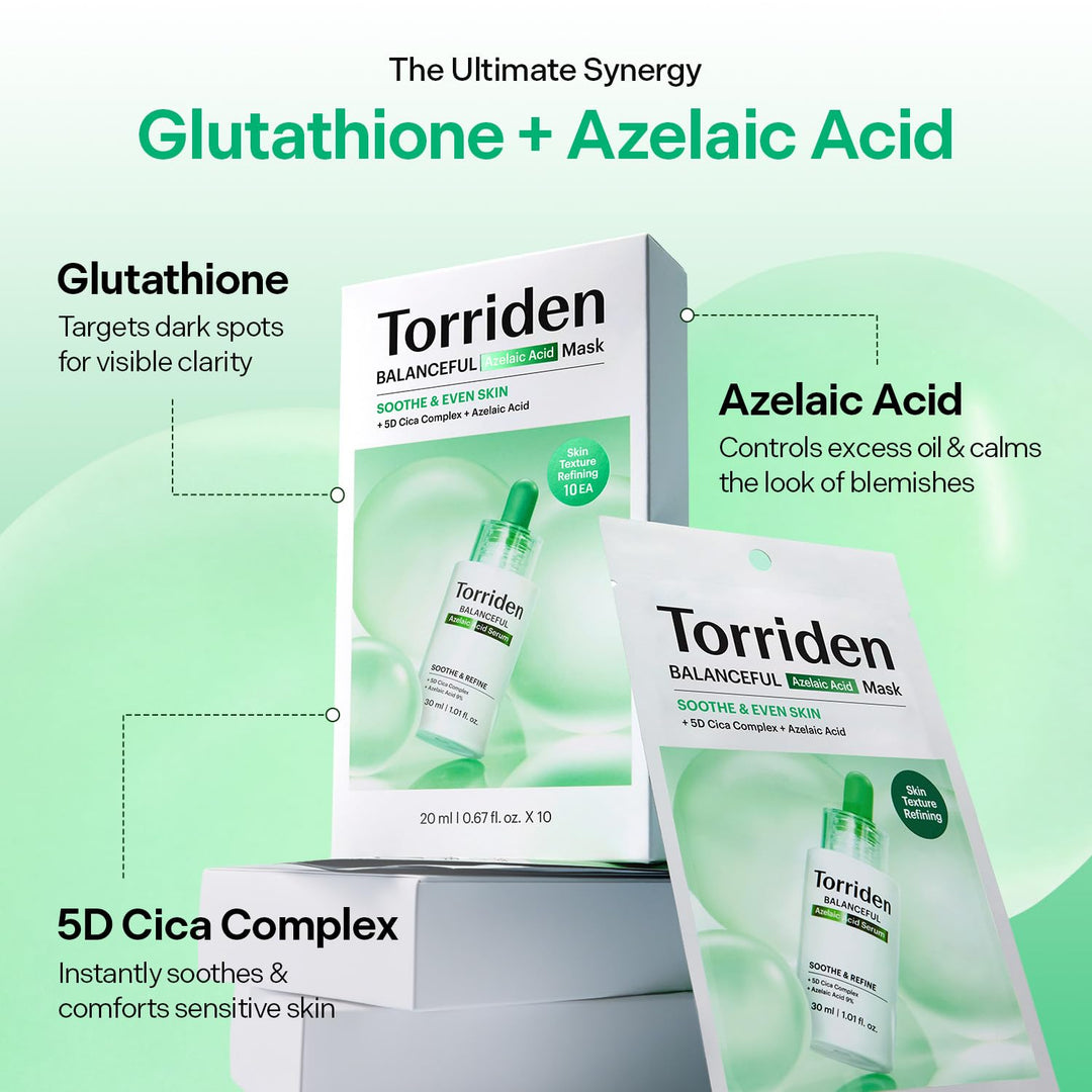 Torriden Balanceful Cica Facial Mask, 10 Count