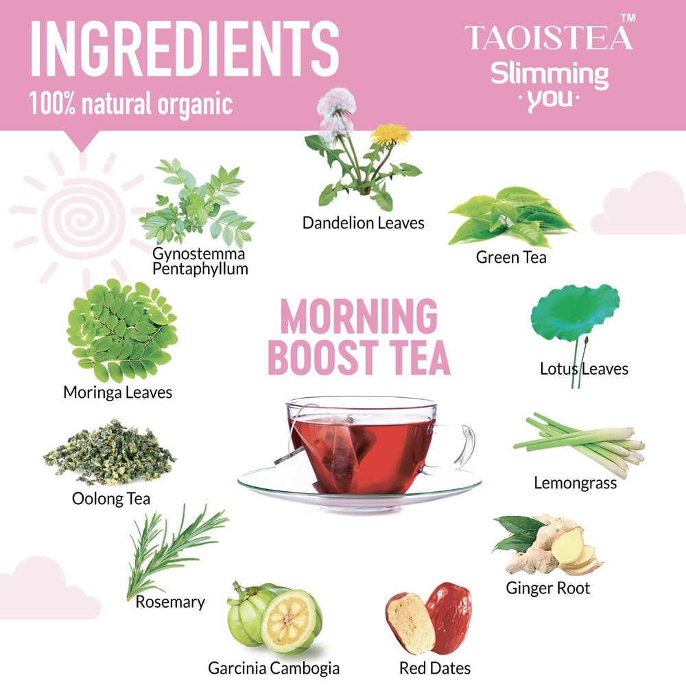 TAOISTEA Morning Boost Detox Tea, 28 Count, Pack of 2