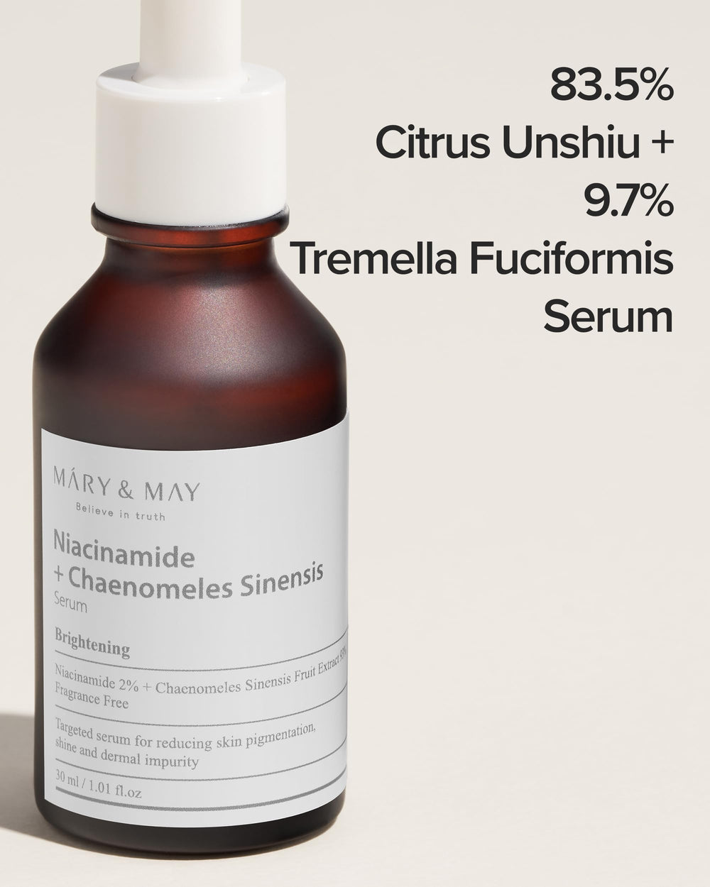 Mary & May Niacinamide + Chaenomeles Sinensis Serum, 30 ml