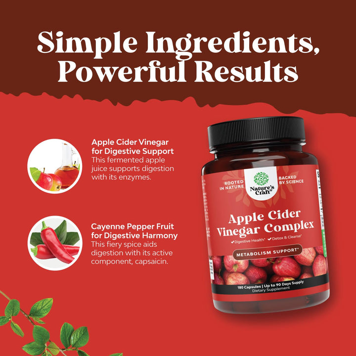 Apple Cider Vinegar Capsules, 180 Count