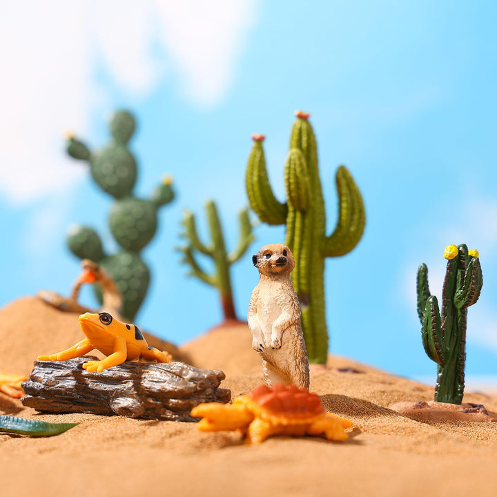 AENIMELY Desert Animal Figurines Set, 23 Count
