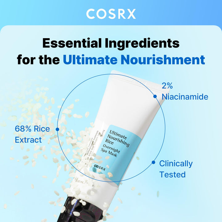 COSRX Ultimate Nourishing Rice Spa Overnight Mask, 50 g