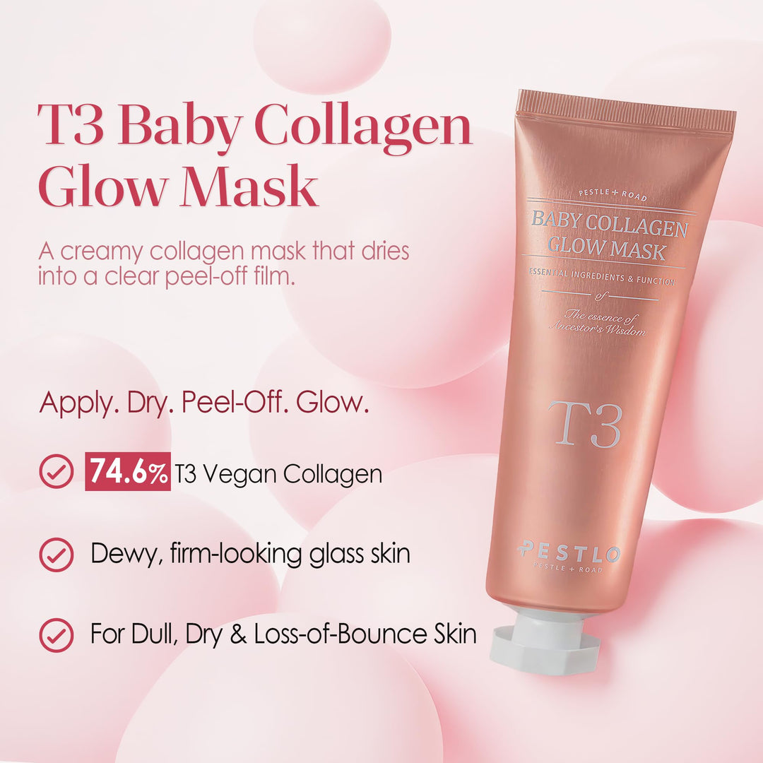 PESTLO PESTLE + ROAD Baby Collagen Glow Mask, 2.36 fl oz