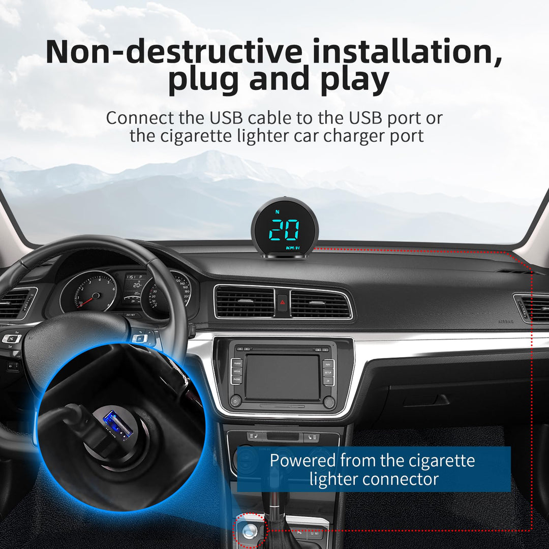 ACECAR Digital GPS Speedometer HUD