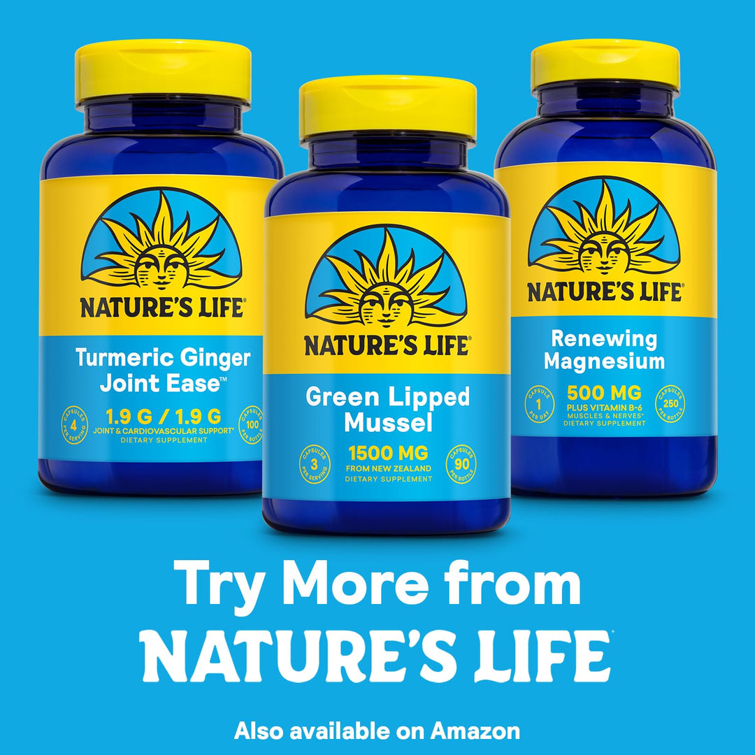 Nature's Life Green Lipped Mussel, 1500 mg, 90 Count