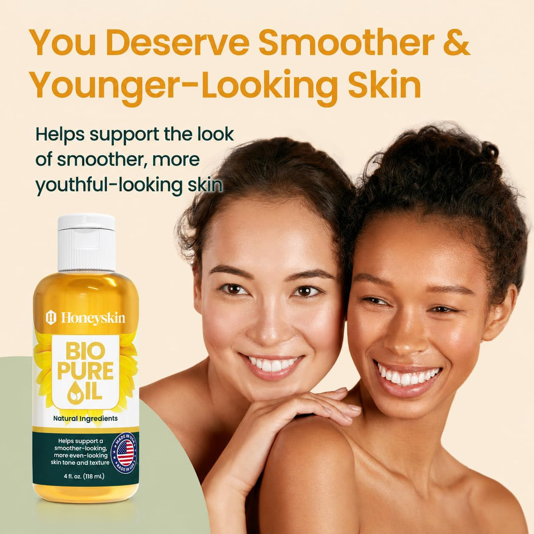 Honeyskin Bio Pure Skincare Oil, 4 oz