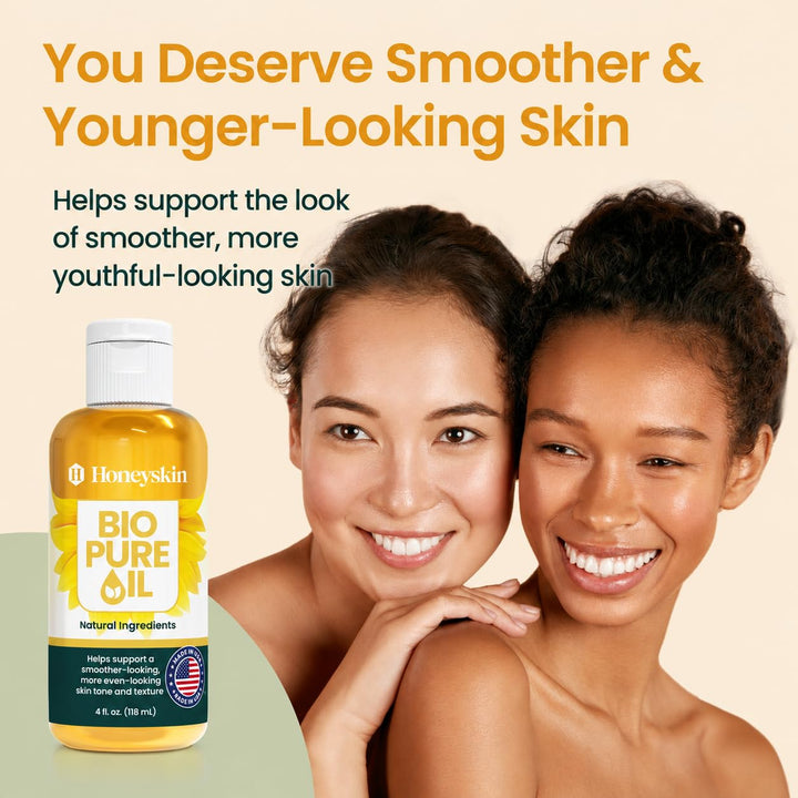 Honeyskin Bio Pure Skincare Oil, 4 oz