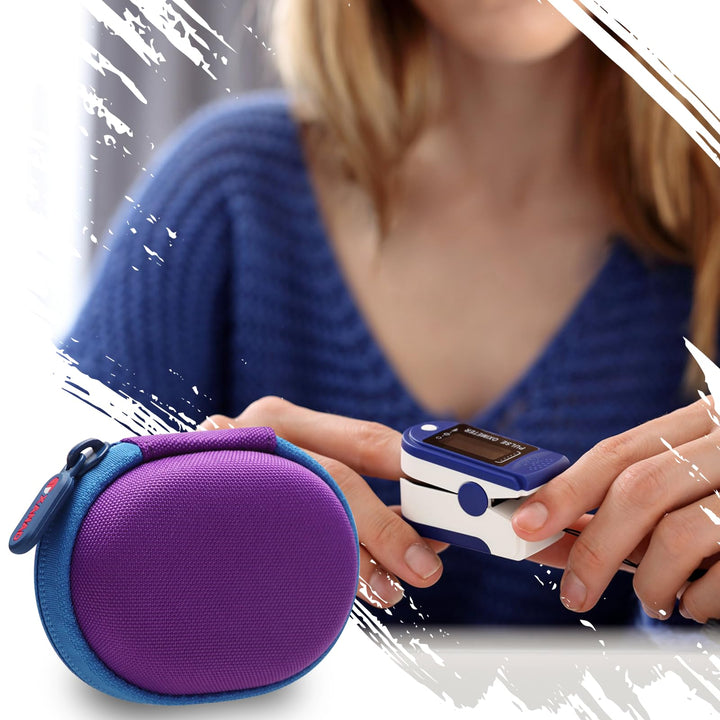 XANAD Case for Pulse Oximeter, Purple, 3.0 x 2.1 x 1.3 in